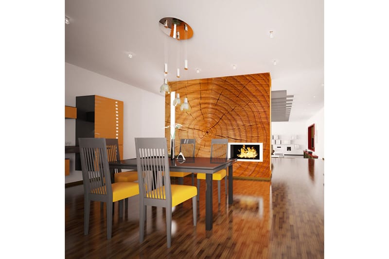 Fototapet Årsringar På En Trädstam 200x154 - Artgeist sp. z o. o. - Inredning - Väggdekor - Tapet & tapettillbehör - Fototapet