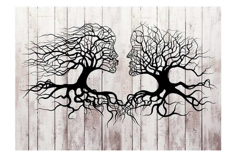 Fototapet A Kiss Of A Trees 400x280 - Artgeist sp. z o. o. - Inredning - Väggdekor - Tapet & tapettillbehör - Fototapet