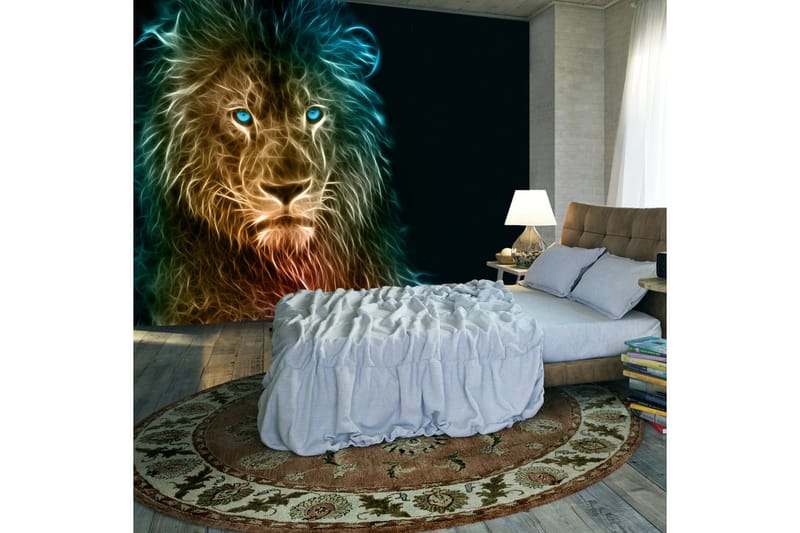 Fototapet Abstract Lion 350x245 - Artgeist sp. z o. o. - Inredning - Väggdekor - Tapet & tapettillbehör - Fototapet