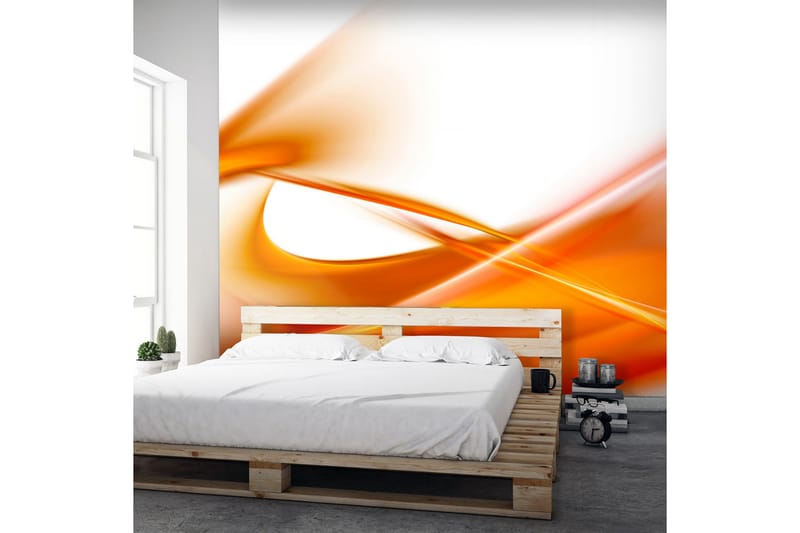 Fototapet Abstrakt Orange 300x231 - Artgeist sp. z o. o. - Inredning - Väggdekor - Tapet & tapettillbehör - Fototapet
