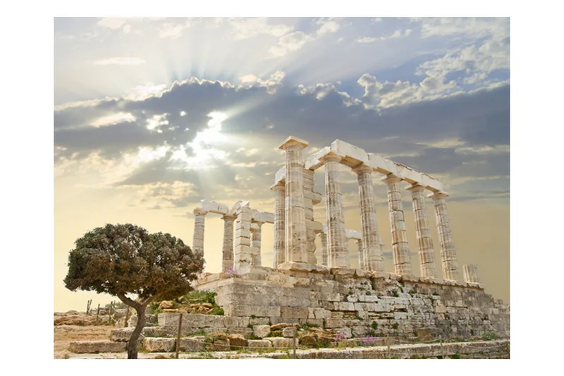 Fototapet Akropolis Grekland 350x270 - Artgeist sp. z o. o. - Inredning - Väggdekor - Tapet & tapettillbehör - Fototapet
