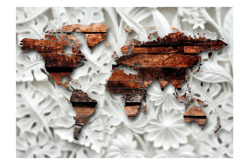 Fototapet Alabastrine Map 200x140 - Artgeist sp. z o. o. - Inredning - Väggdekor - Tapet & tapettillbehör - Fototapet