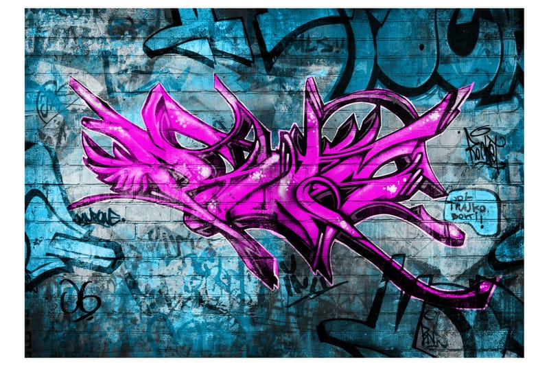 Fototapet Anonymous Graffiti 350x245 - Artgeist sp. z o. o. - Inredning - Väggdekor - Tapet & tapettillbehör - Fototapet