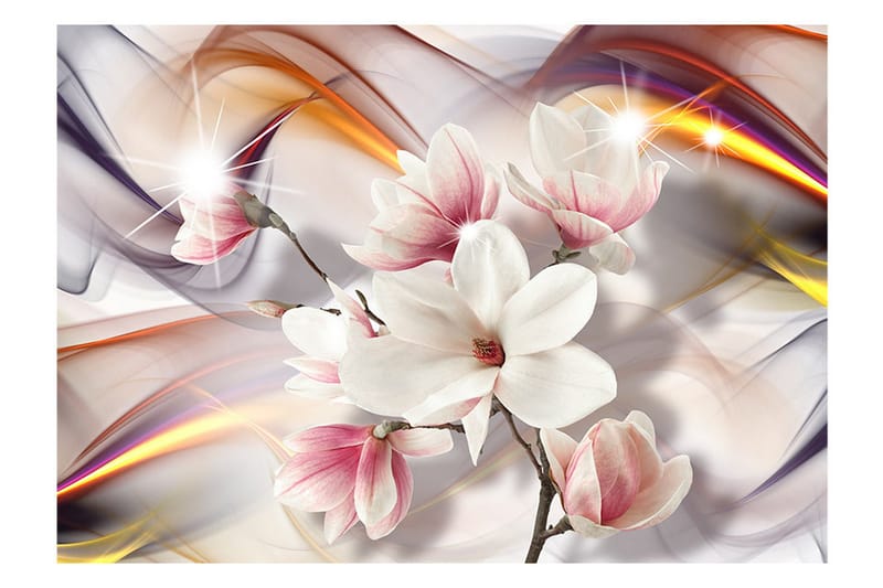 Fototapet Artistic Magnolias 250x175 - Artgeist sp. z o. o. - Inredning - Väggdekor - Tapet & tapettillbehör - Fototapet