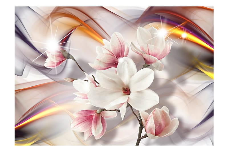 Fototapet Artistic Magnolias 350x245 - Artgeist sp. z o. o. - Inredning - Väggdekor - Tapet & tapettillbehör - Fototapet