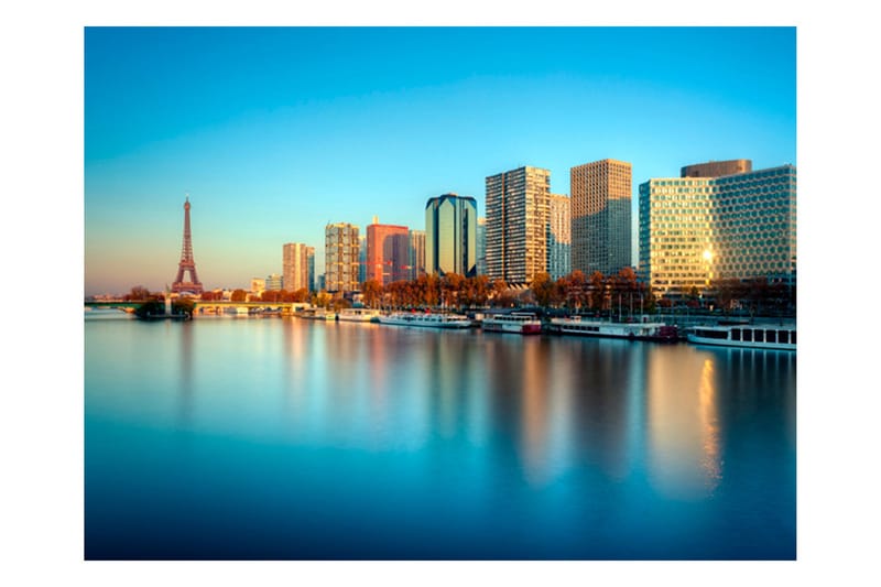 Fototapet Avkoppling Från Seine 350x270 - Artgeist sp. z o. o. - Inredning - Väggdekor - Tapet & tapettillbehör - Fototapet