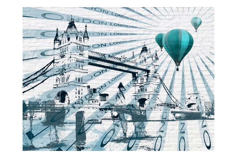Fototapet Ballongflygning Över Tower Bridge 350x270, Artgeist sp. z o. o.