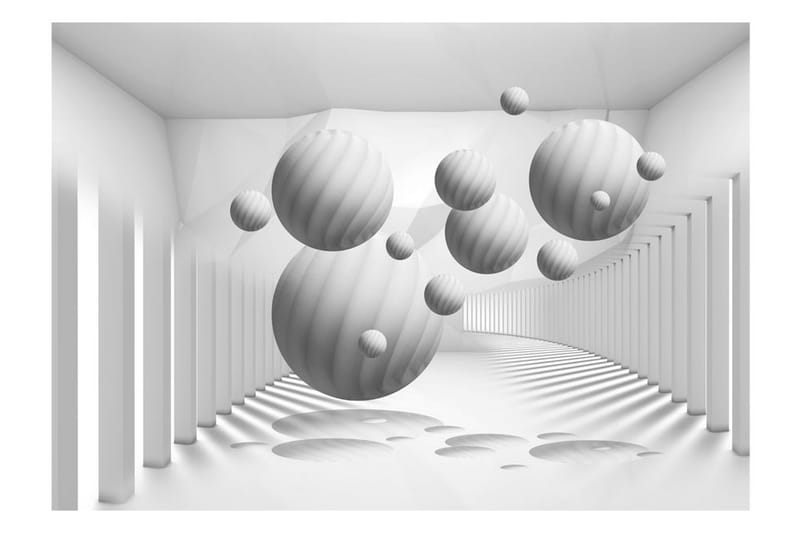 Fototapet Balls In White 250x175 - Artgeist sp. z o. o. - Inredning - Väggdekor - Tapet & tapettillbehör - Fototapet