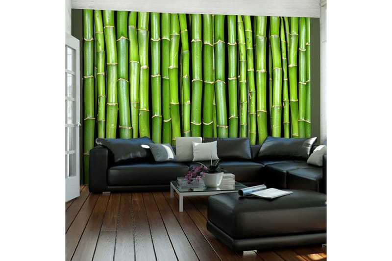 Fototapet Bamboo Wall 350x270 - Artgeist sp. z o. o. - Inredning - Väggdekor - Tapet & tapettillbehör - Fototapet
