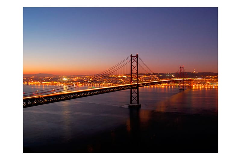 Fototapet Bay Bridge San Francisco 350x270 - Artgeist sp. z o. o. - Inredning - Väggdekor - Tapet & tapettillbehör - Fototapet