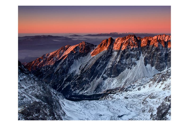 Fototapet Beautiful Sunrise In The Rocky Mountains 200x154 - Artgeist sp. z o. o. - Inredning - Väggdekor - Tapet & tapettillbehör - Fototapet