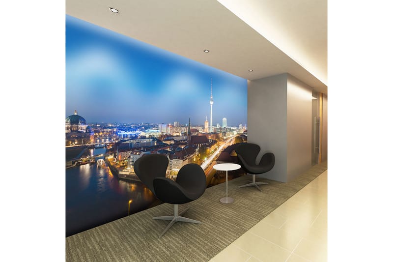 Fototapet Berlin By Night 200x154 - Artgeist sp. z o. o. - Inredning - Väggdekor - Tapet & tapettillbehör - Fototapet