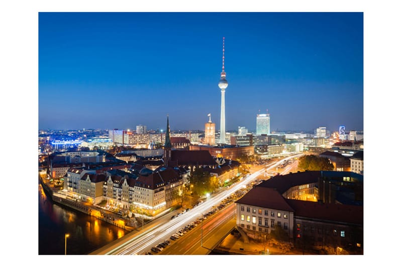 Fototapet Berlin By Night 400x309 - Artgeist sp. z o. o. - Inredning - Väggdekor - Tapet & tapettillbehör - Fototapet