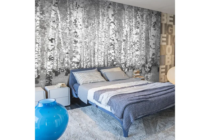 Fototapet Björk Avskildhet 200x154 - Artgeist sp. z o. o. - Inredning - Väggdekor - Tapet & tapettillbehör - Fototapet