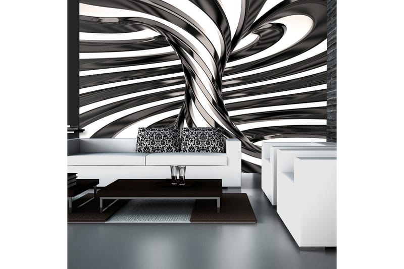 Fototapet Black And White Swirl 100x70, Artgeist sp. z o. o.