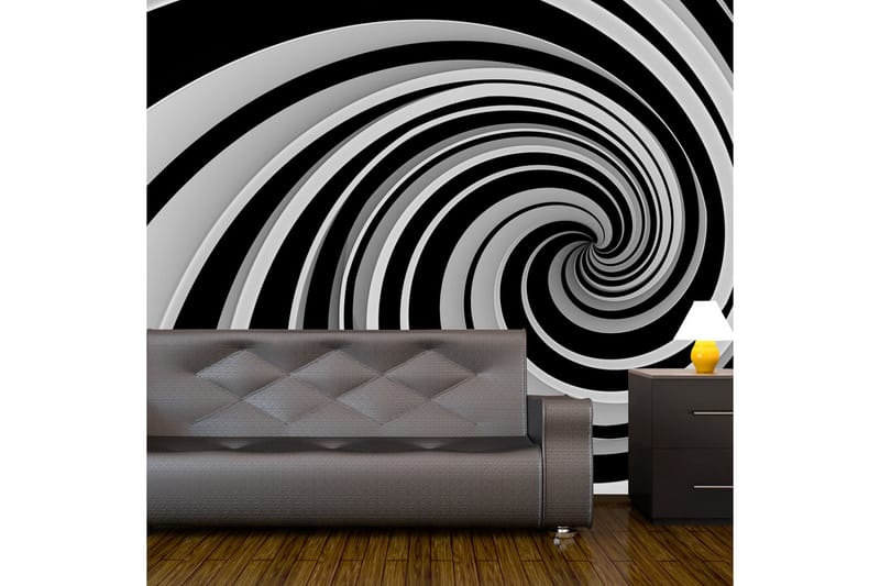 Fototapet Black And White Swirl 200x154, Artgeist sp. z o. o.