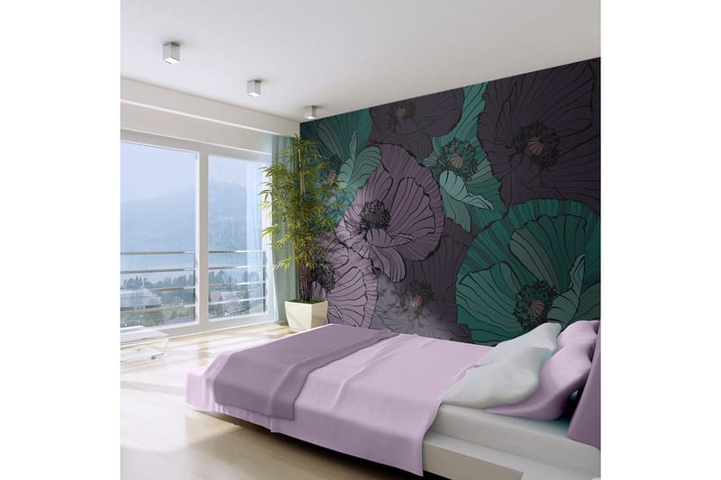 Fototapet Blomsterrabatt 450x270 - Artgeist sp. z o. o. - Inredning - Väggdekor - Tapet & tapettillbehör - Fototapet