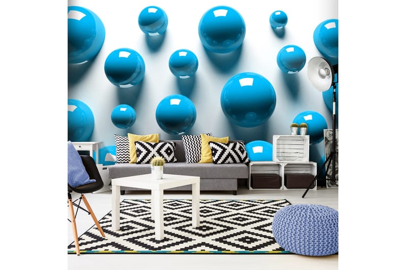 Fototapet Blue Balls 350x245, Artgeist sp. z o. o.