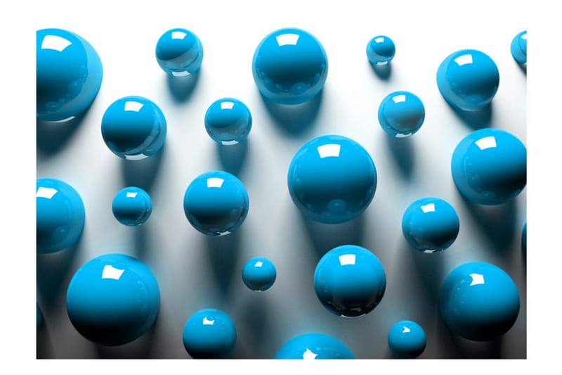 Fototapet Blue Balls 400x280 - Artgeist sp. z o. o. - Inredning - Väggdekor - Tapet & tapettillbehör - Fototapet
