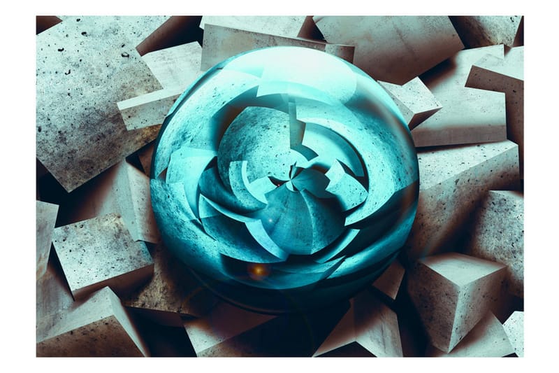 Fototapet Blue Glow 100x70 - Artgeist sp. z o. o. - Inredning - Väggdekor - Tapet & tapettillbehör - Fototapet