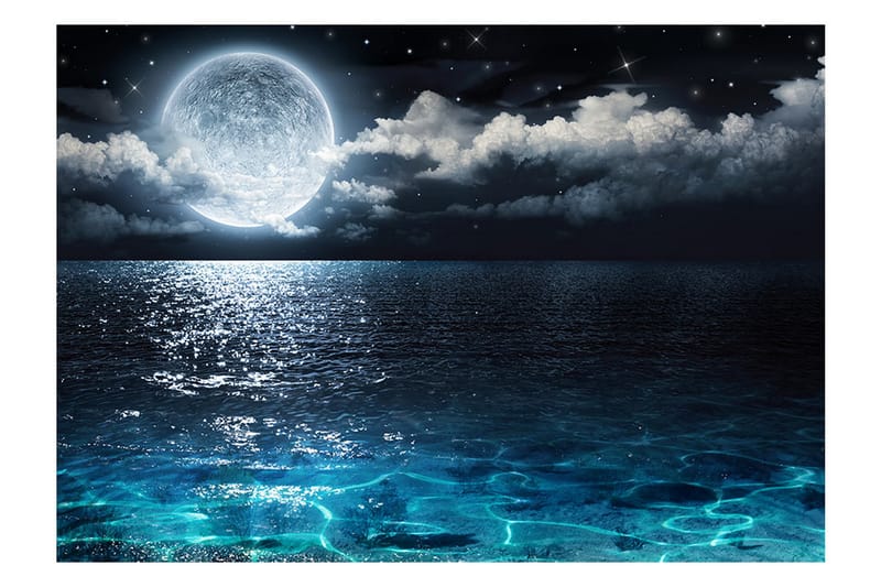 Fototapet Blue Lagoon 250x175 - Artgeist sp. z o. o. - Inredning - Väggdekor - Tapet & tapettillbehör - Fototapet