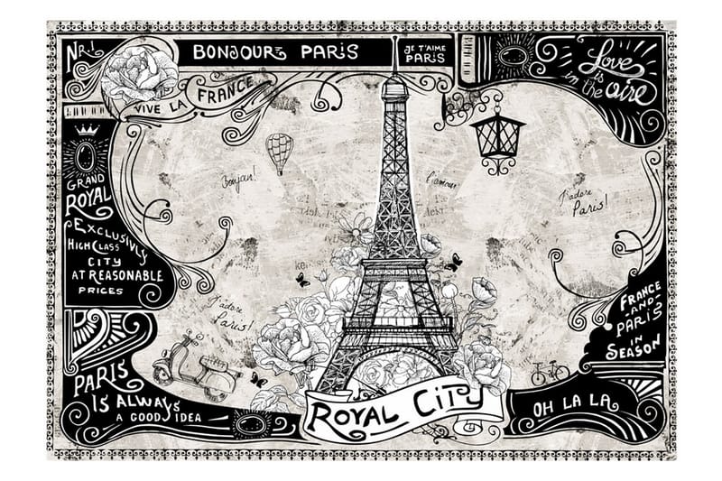 Fototapet Bonjour Paris 300x210 - Artgeist sp. z o. o. - Inredning - Väggdekor - Tapet & tapettillbehör - Fototapet