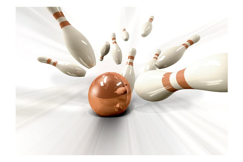 Fototapet Bowling 300x210 - Artgeist sp. z o. o. - Inredning - Väggdekor - Tapet & tapettillbehör - Fototapet