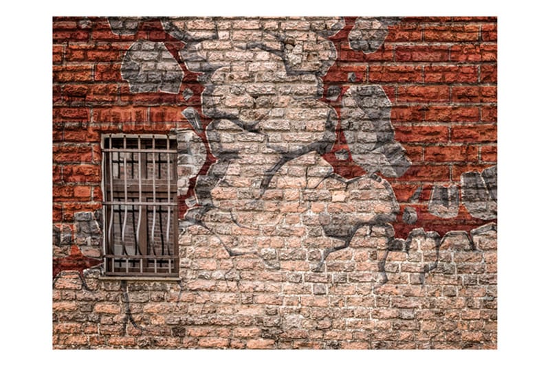 Fototapet Break The Wall 300x231 - Artgeist sp. z o. o. - Inredning - Väggdekor - Tapet & tapettillbehör - Fototapet