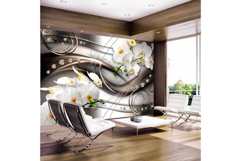 Fototapet Breeze And Orchid 350x245 - Artgeist sp. z o. o. - Inredning - Väggdekor - Tapet & tapettillbehör - Fototapet