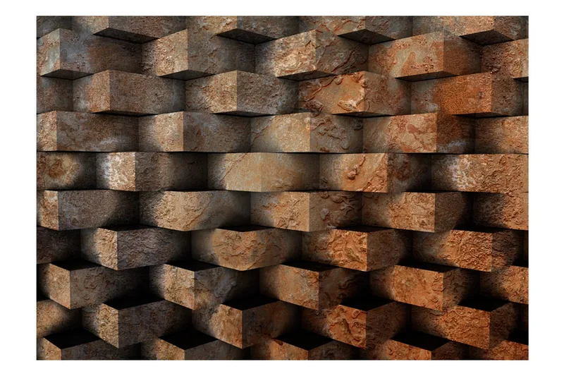 Fototapet Brick Braid 100x70 - Artgeist sp. z o. o. - Inredning - Väggdekor - Tapet & tapettillbehör - Fototapet
