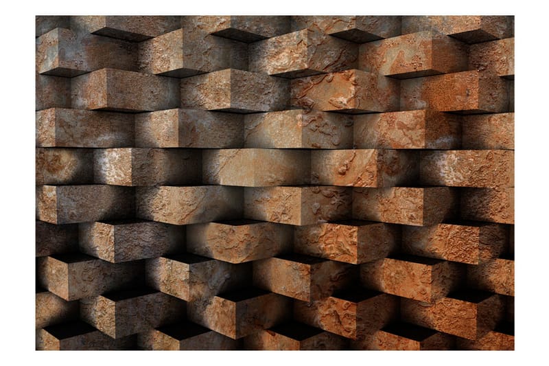 Fototapet Brick Braid 100x70 - Artgeist sp. z o. o. - Inredning - Väggdekor - Tapet & tapettillbehör - Fototapet