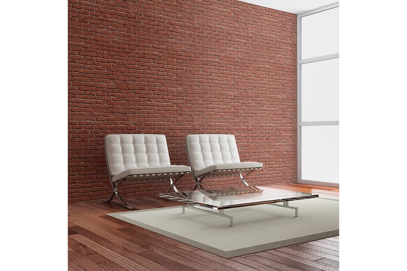 Fototapet Brick Simple Design 350x270 - Artgeist sp. z o. o. - Inredning - Väggdekor - Tapet & tapettillbehör - Fototapet