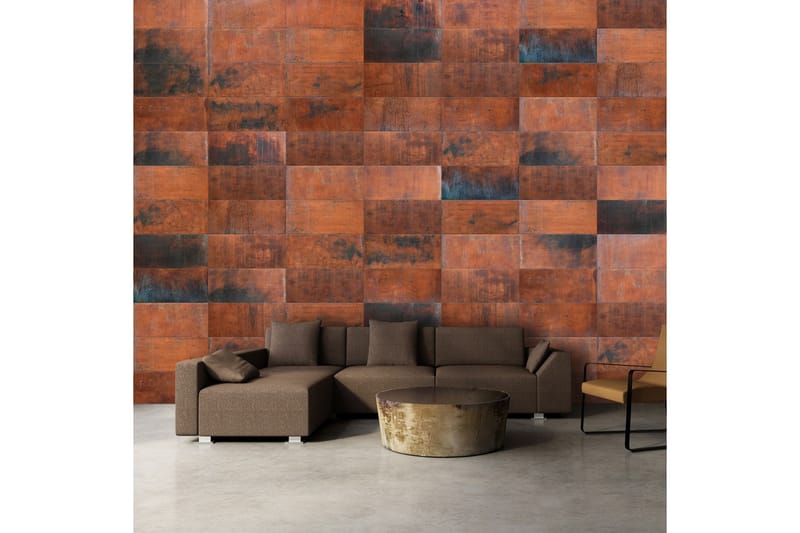 Fototapet Brick Puzzles 350x245 - Artgeist sp. z o. o. - Inredning - Väggdekor - Tapet & tapettillbehör - Fototapet
