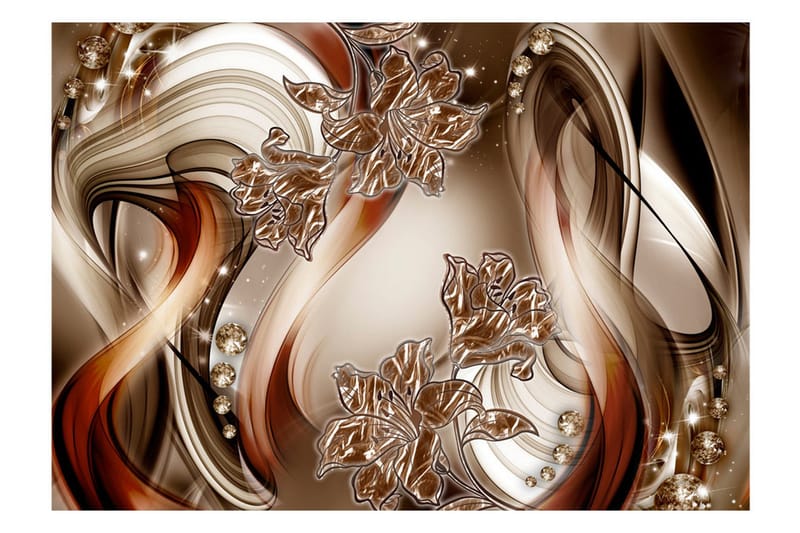 Fototapet Brown Symphony 200x140 - Artgeist sp. z o. o. - Inredning - Väggdekor - Tapet & tapettillbehör - Fototapet