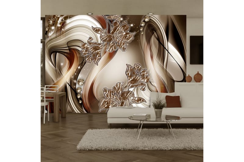 Fototapet Brown Symphony 250x175 - Artgeist sp. z o. o. - Inredning - Väggdekor - Tapet & tapettillbehör - Fototapet