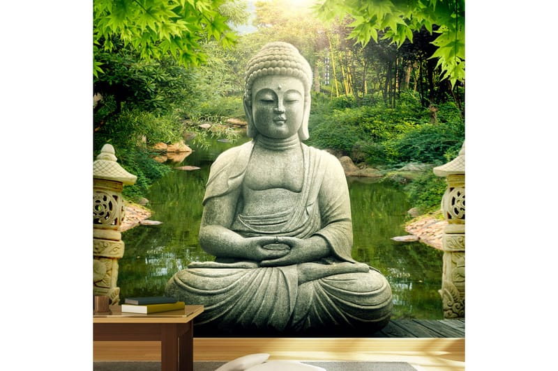 Fototapet Buddha's Garden 150x105 - Artgeist sp. z o. o. - Fototapet
