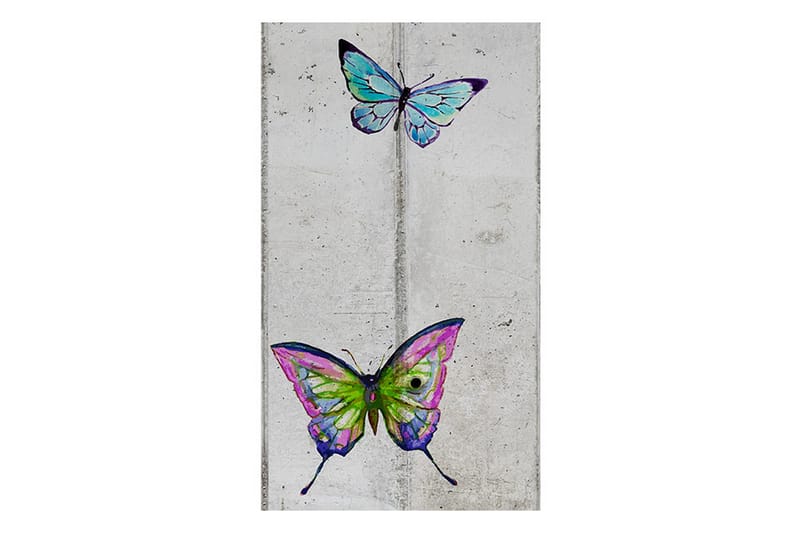 Fototapet Butterflies And Concrete 50x1000 - Artgeist sp. z o. o. - Inredning - Väggdekor - Tapet & tapettillbehör - Fototapet
