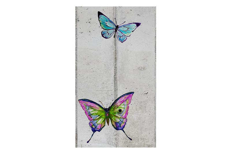 Fototapet Butterflies And Concrete 50x1000 - Artgeist sp. z o. o. - Fototapet