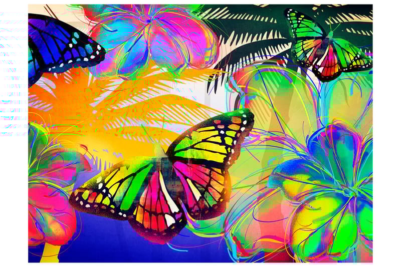 Fototapet Butterflies In The Stomach 250x193 - Artgeist sp. z o. o. - Inredning - Väggdekor - Tapet & tapettillbehör - Fototapet