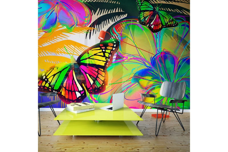 Fototapet Butterflies In The Stomach 450x270 - Artgeist sp. z o. o. - Inredning - Väggdekor - Tapet & tapettillbehör - Fototapet