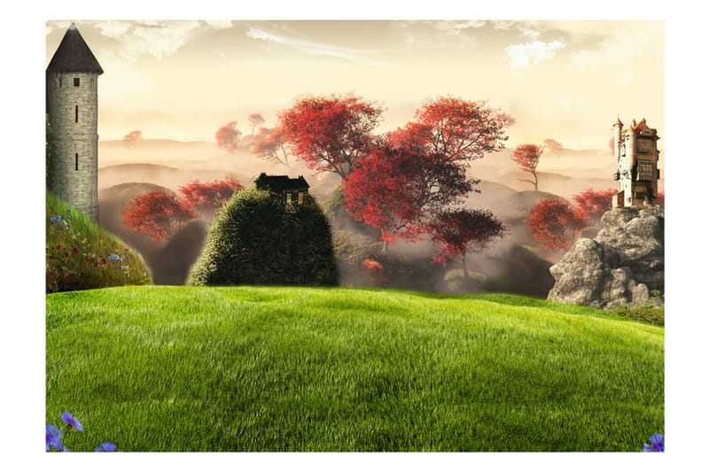 Fototapet Castles 400x280 - Artgeist sp. z o. o. - Inredning - Väggdekor - Tapet & tapettillbehör - Fototapet