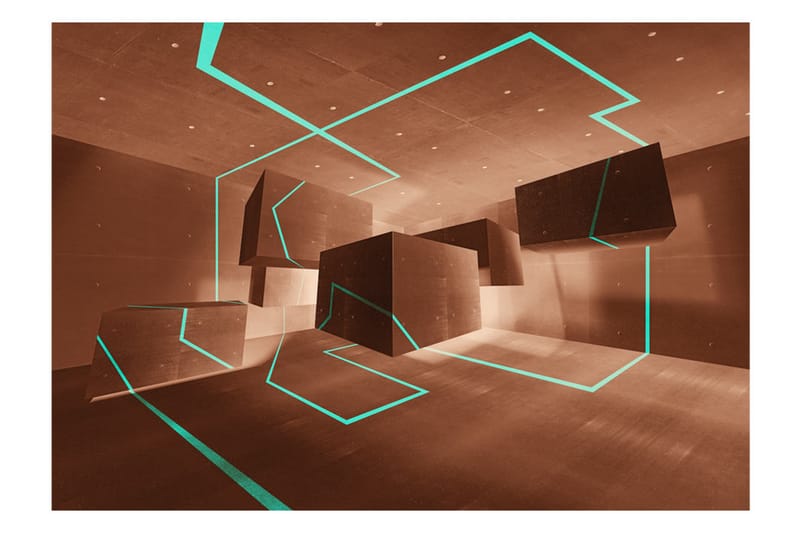 Fototapet Celadon Trail 400x280 - Artgeist sp. z o. o. - Inredning - Väggdekor - Tapet & tapettillbehör - Fototapet