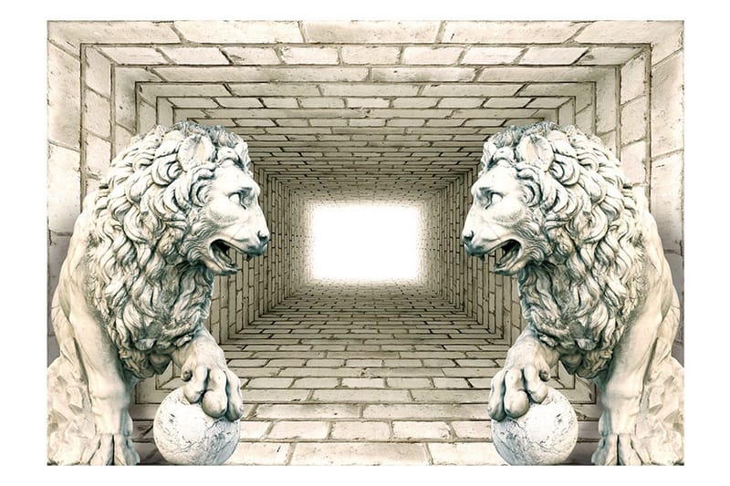 Fototapet Chamber Of Lions 100x70 - Artgeist sp. z o. o. - Inredning - Väggdekor - Tapet & tapettillbehör - Fototapet