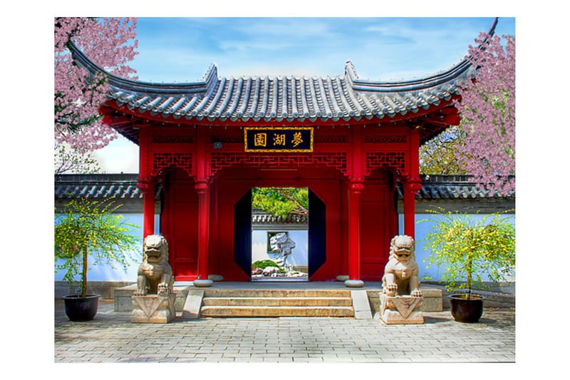 Fototapet Chinese Botanical Garden 200x154 - Artgeist sp. z o. o. - Inredning - Väggdekor - Tapet & tapettillbehör - Fototapet