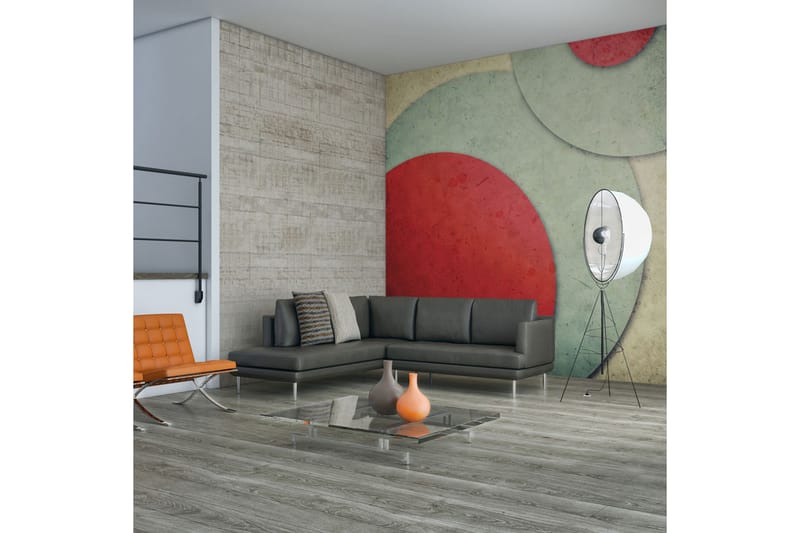 Fototapet Cirklar Retro Stil 250x193, Artgeist sp. z o. o.