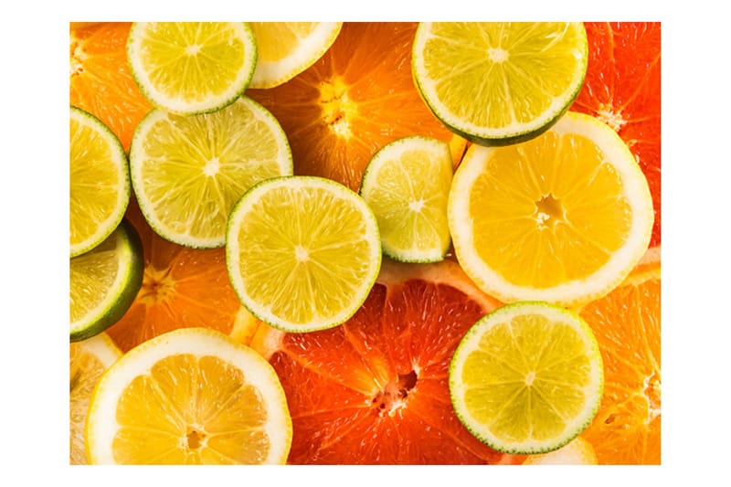 Fototapet Citrus Fruits 400x309 - Artgeist sp. z o. o. - Inredning - Väggdekor - Tapet & tapettillbehör - Fototapet