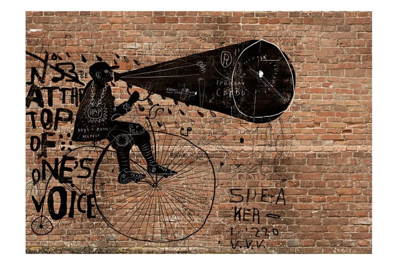 Fototapet City News 400x280 - Artgeist sp. z o. o. - Inredning - Väggdekor - Tapet & tapettillbehör - Fototapet