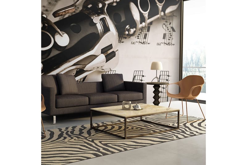 Fototapet Clarinet And Music Notes 350x270, Artgeist sp. z o. o.