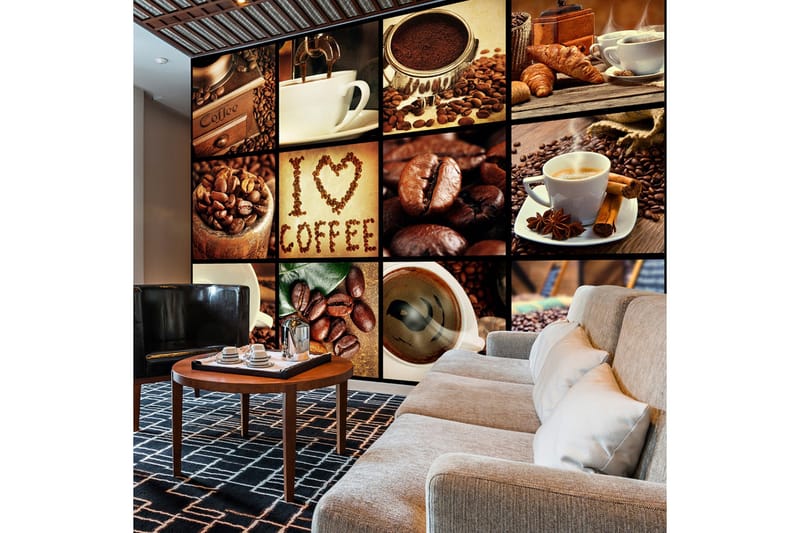 Fototapet Coffee Collage 300x210, Artgeist sp. z o. o.