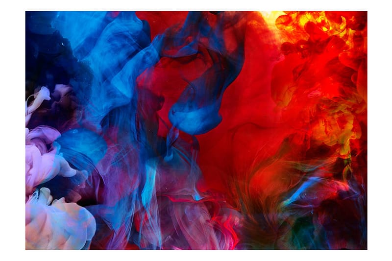 Fototapet Colored Flames 300x210 - Artgeist sp. z o. o. - Inredning - Väggdekor - Tapet & tapettillbehör - Fototapet
